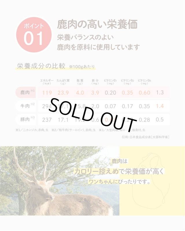 画像8: ペット用／【訳あり】鹿肉チップ切り落とし 100g 犬用 無添加 国産 手作り アレルギー対策 健康づくり おやつ ドッグフード 自社加工 高タンパク 低脂肪 (8)