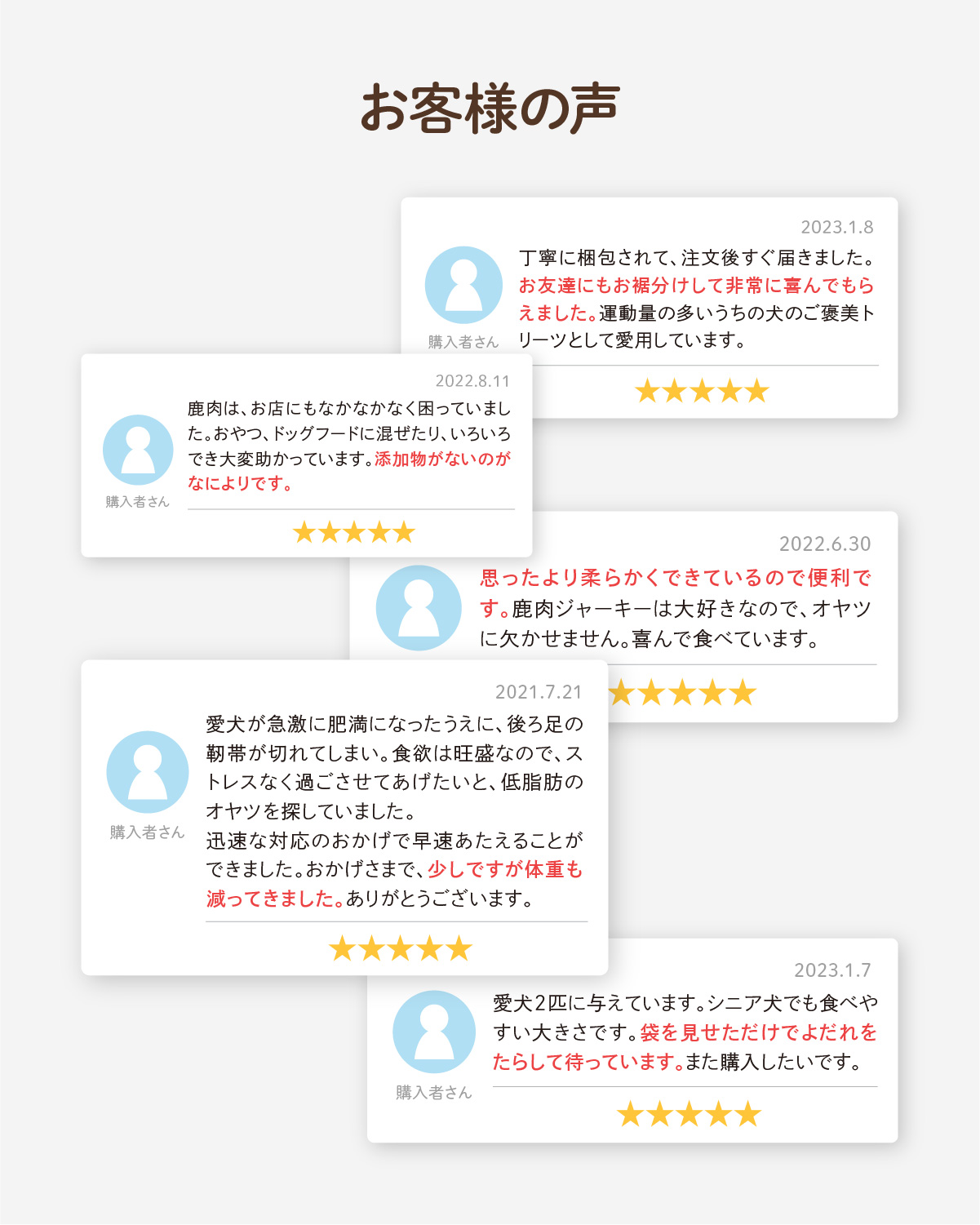 お客様のお声