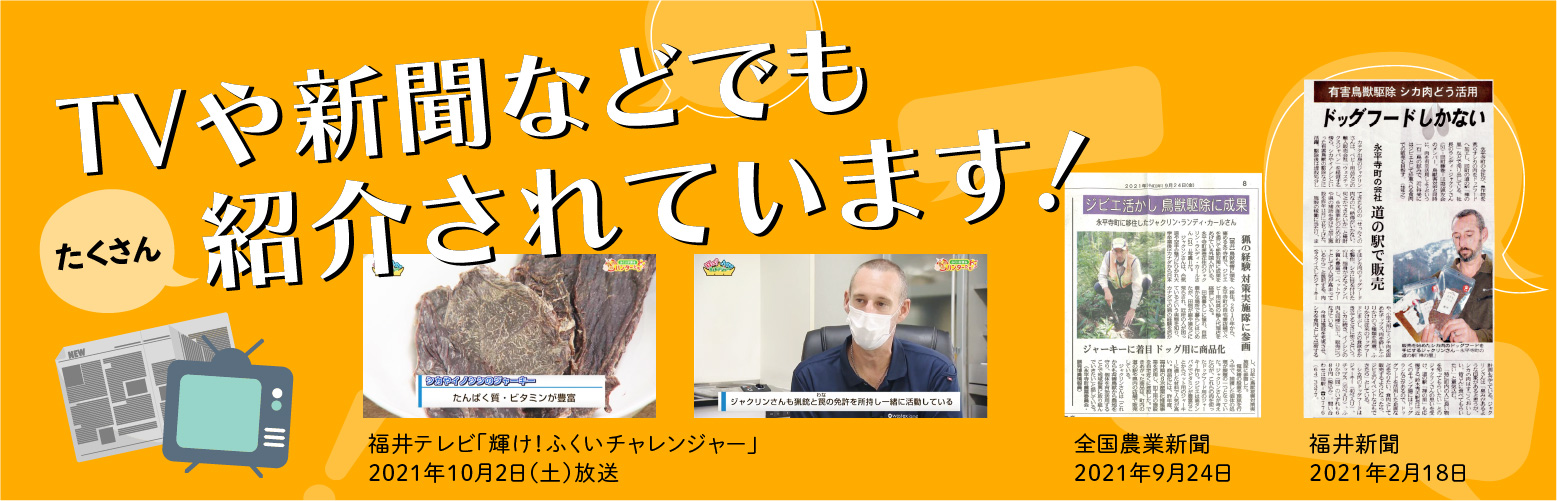 TVや新聞で紹介