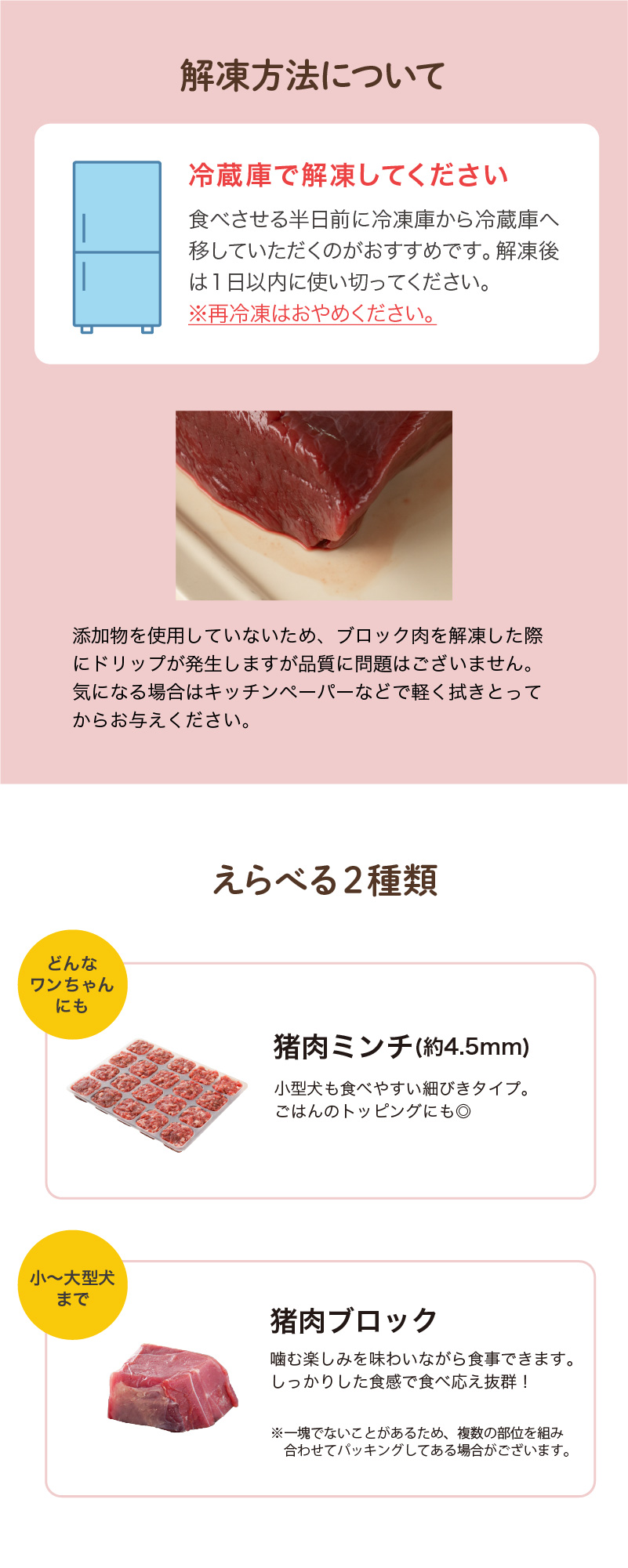 解凍方法について